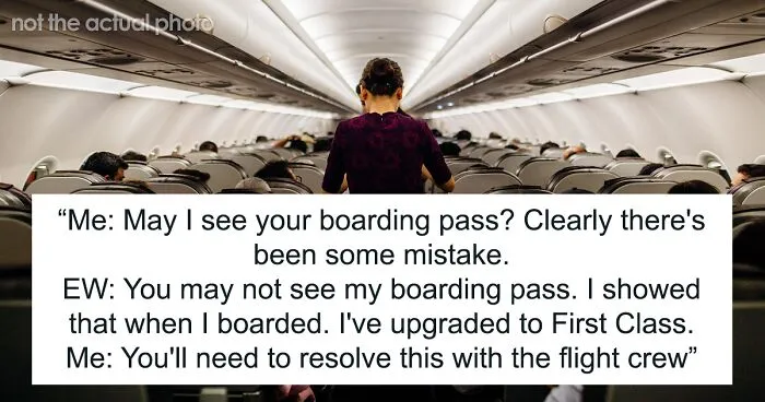 “I've Upgraded To First Class”: Woman Demands Passenger Who Paid For His Seat Move, Captain Decides To Lure Her Out Of The Plane And Leave Her Behind