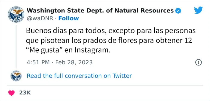 20 Divertidos tuits mostrando el lado gracioso del Departamento de Recursos Naturales