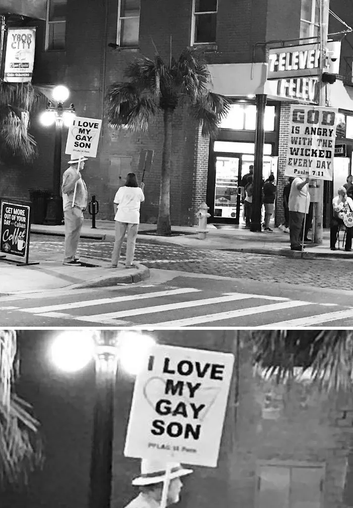 His Sign May Be Smaller, But His Message Is Much Bigger
