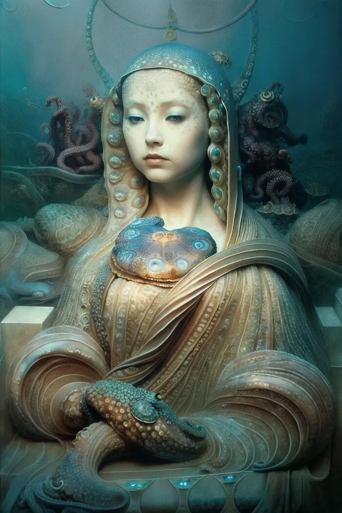 The Enigmatic Smile Of Mona Lisa Reimagined And Recreated By AI Generator (40 Pics)