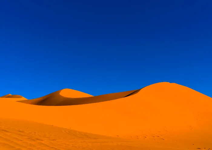 Sand Dunes In The Sahara Desert, Tassili N'ajjer National Park, Tadrart Rouge, Algeria