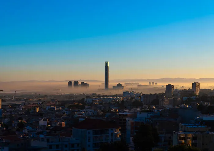 Sunrise Over Djamaa El Djazair In The Mist, North Africa, Algiers, Algeria