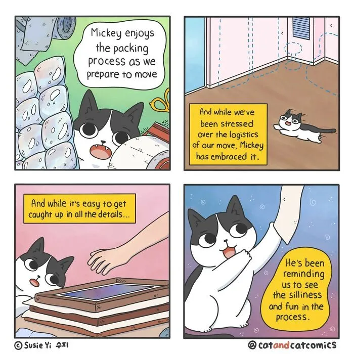 This Artist Illustrates Funny Realities Of Living With A Cat (30 New Pics)
