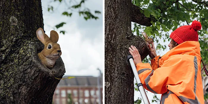 30 Divertidas e ingeniosas obras de arte en la calle creadas por este artista holandés