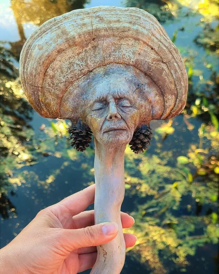 This Canadian Artist Makes Incredible Sculptures Out Of Driftwood, Seashells, Dried Mushrooms And More (38 New Pics)