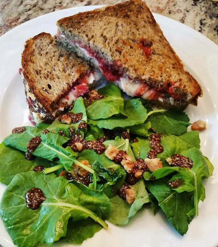 Brie And Jam Sandwich