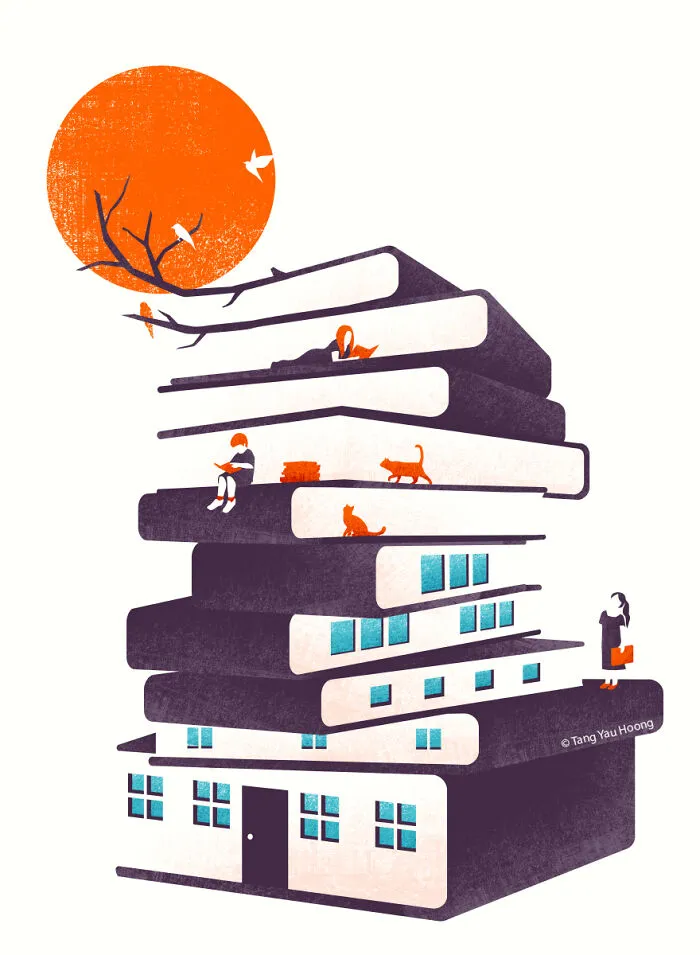 30 Ingeniosas ilustraciones que aprovechan el espacio negativo, por Tang Yau Hoong