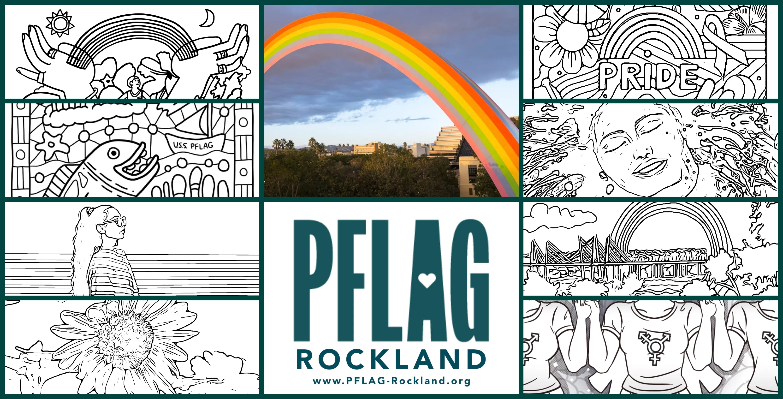 32 Artists Follow The Rainbow To Pflag Rockland's Coloring Book