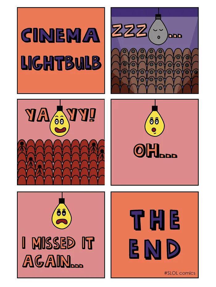 My 30 Comics Showing The Perspective Of A Lightbulb In A Funny Way