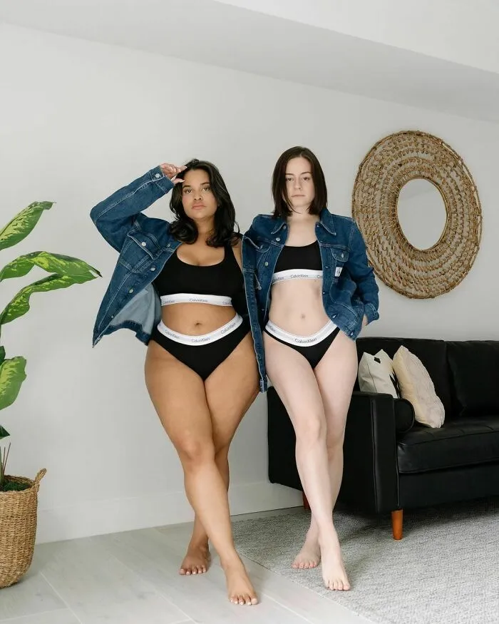 Two Friends Wear the Same Outfits To Show How Fashion Looks Fabulous On Different Bodies (26 New Pics)