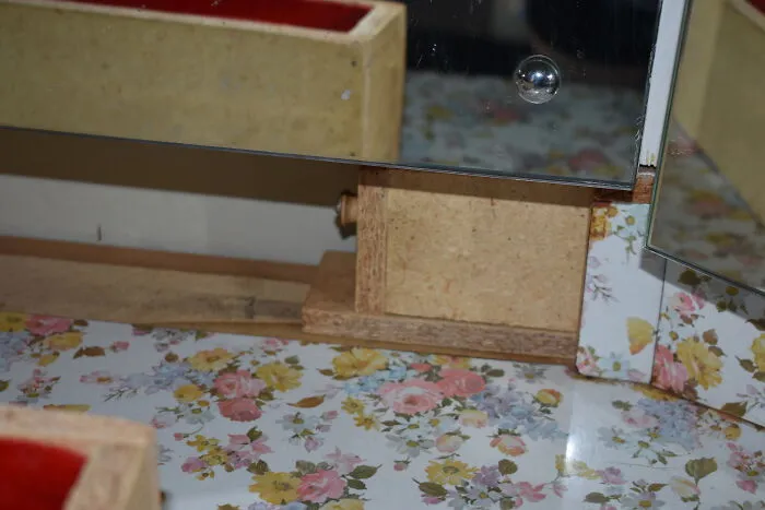 The Secret Drawer Built Into My Dressing Table. It Slid Into The Cavity And Then Another Drawer Fitted In Front To Hide It