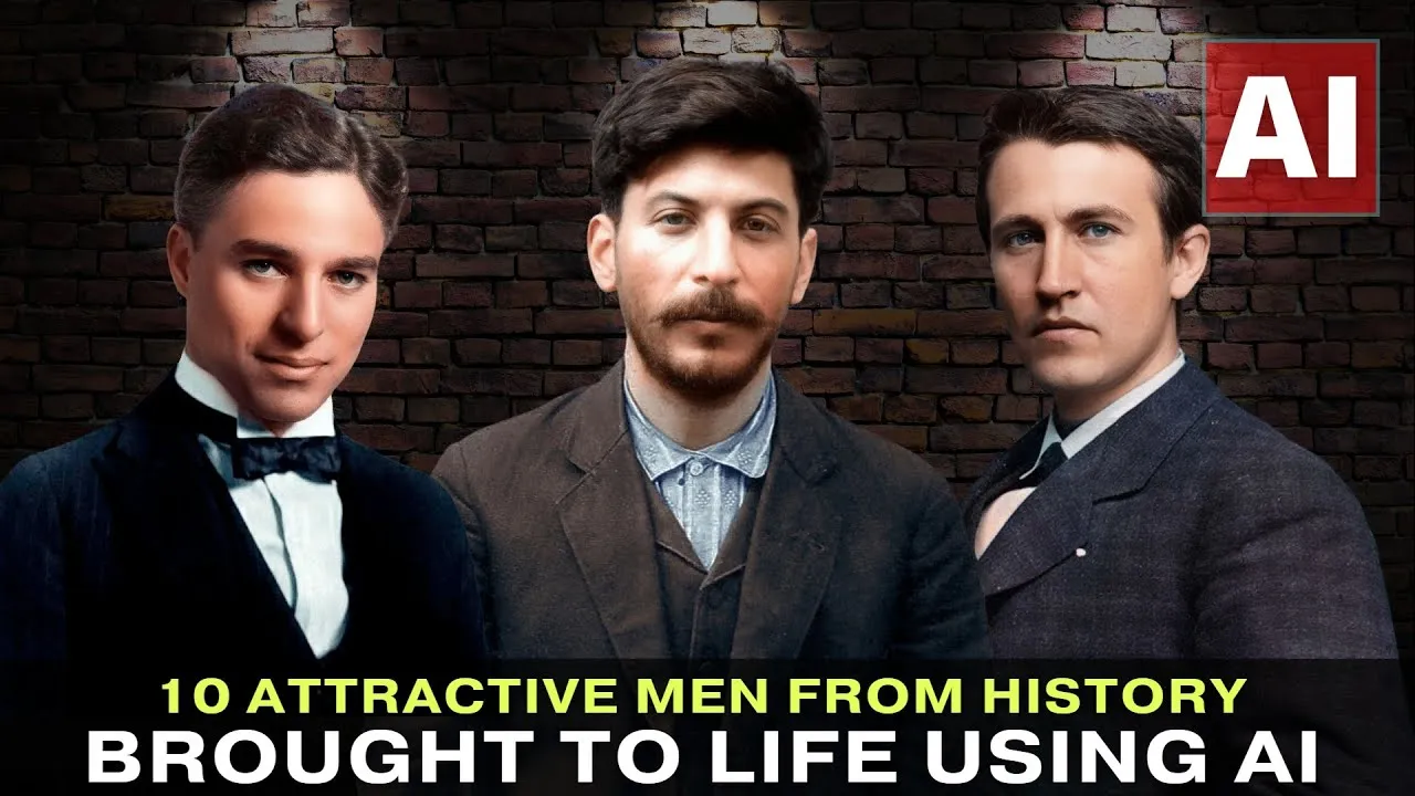 10 Attractive Men From History Brought To Life Using Ai