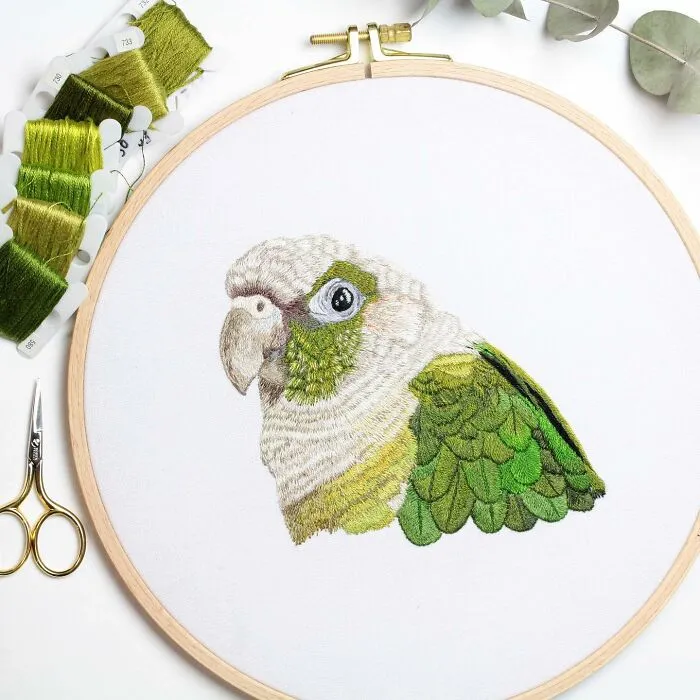 62 Lifelike Pet Portraits That I Create With The Help Of Embroidery