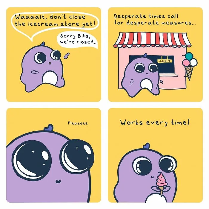Bibs Would Do Anything To Get Icecream
