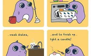I Create Wholesome Comics Featuring Everyday Situations About A Cute Creature Called "Bibs" (35 Pics)