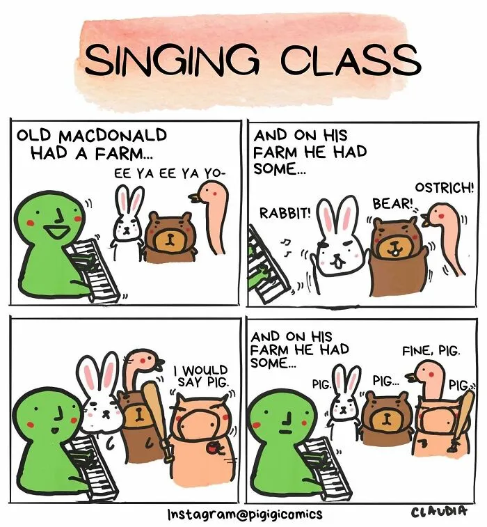 My 30 Hilarious Pig Comics That Offer A Glimpse Into The Quirks Of Asian Family Life