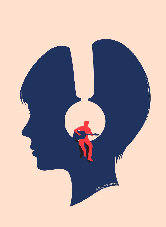30 Ingeniosas ilustraciones que aprovechan el espacio negativo, por Tang Yau Hoong