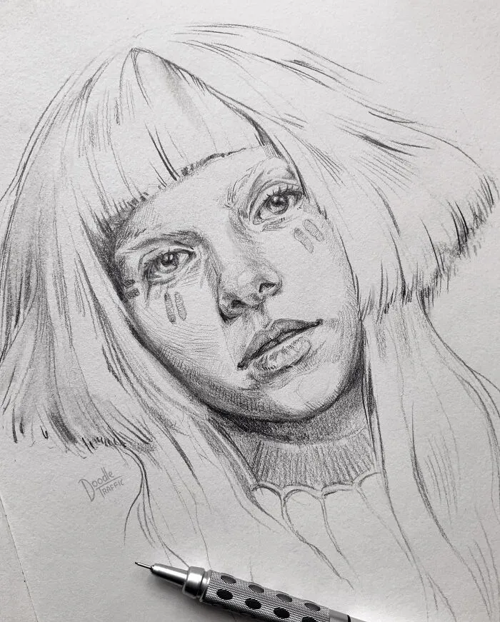 I Draw Portraits Of People And Movie Characters In My Sketchbook, And Here Are 32 Of My Best Works