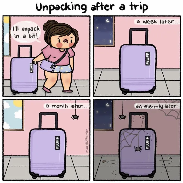 Artist Illustrates All The Struggles She Runs Into In Her Daily Life In Fun And Quirky Comics (35 New Pics)