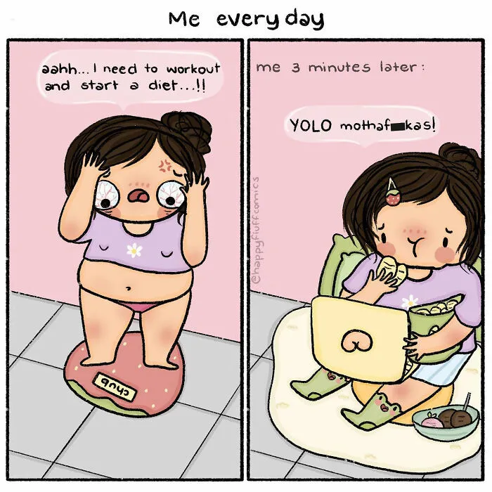 Artist Illustrates All The Struggles She Runs Into In Her Daily Life In Fun And Quirky Comics (35 New Pics)