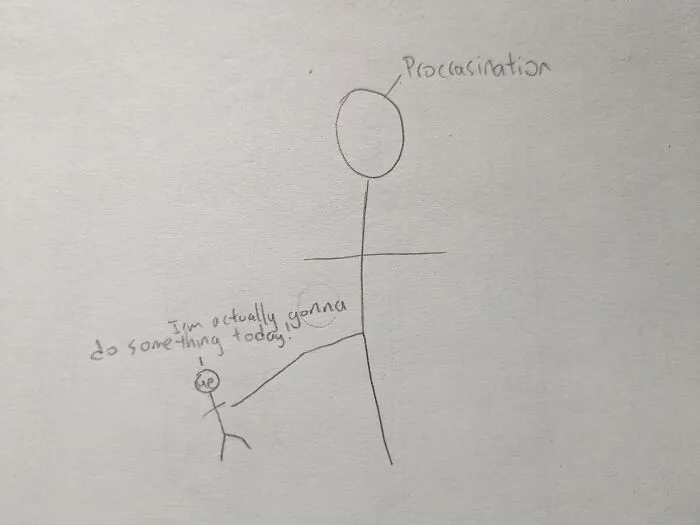 Procrastination Forced Me To Draw This