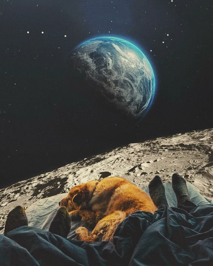 My 60 Surreal Collages That Combine Past And The Future Into Retro-Futuristic Artwork