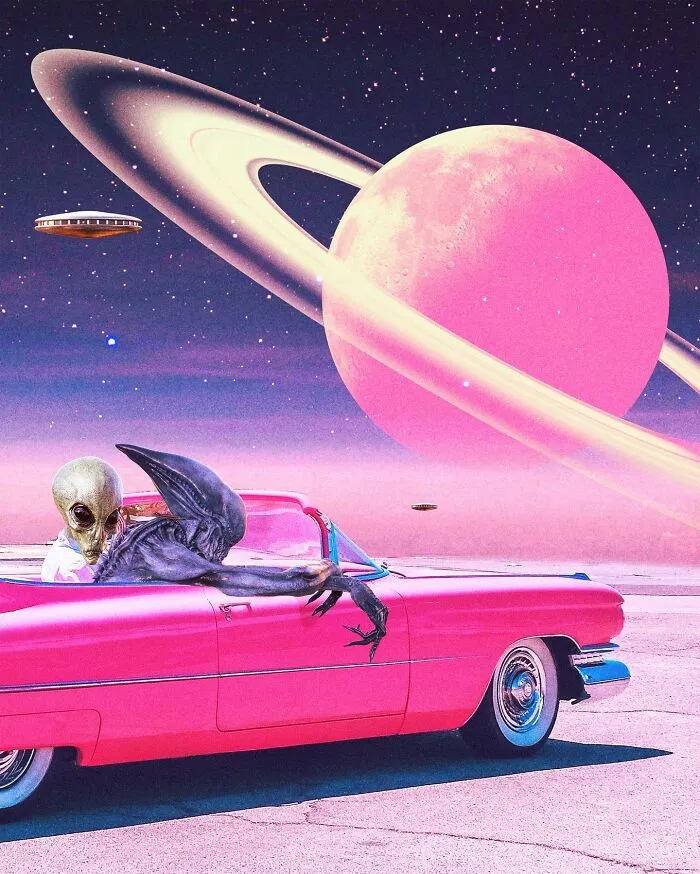 My 60 Surreal Collages That Combine Past And The Future Into Retro-Futuristic Artwork