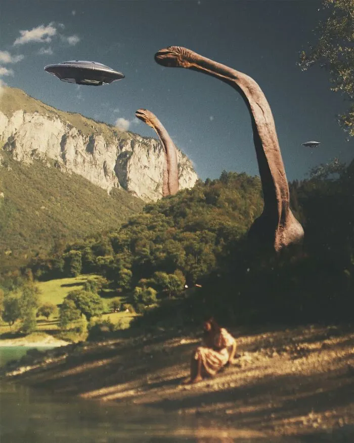 My 60 Surreal Collages That Combine Past And The Future Into Retro-Futuristic Artwork