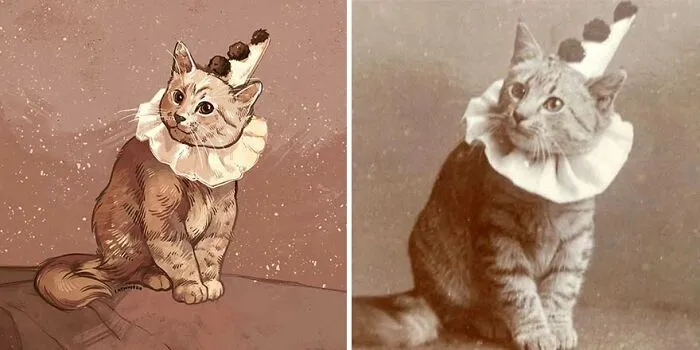 32 Of The Funniest Internet-Famous Cat Pics Get Illustrated By Catwheezie (New Pics)