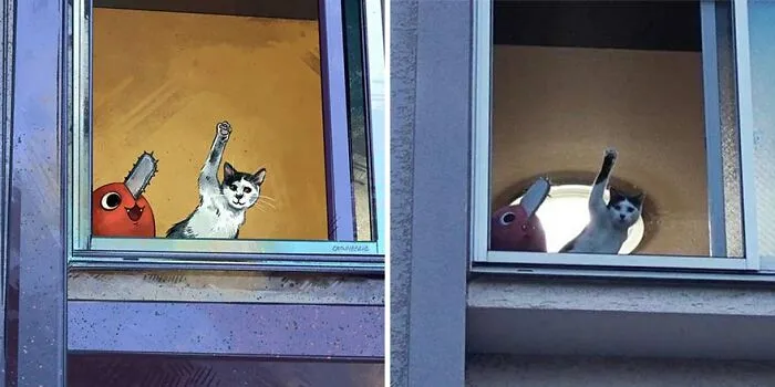 32 Of The Funniest Internet-Famous Cat Pics Get Illustrated By Catwheezie (New Pics)