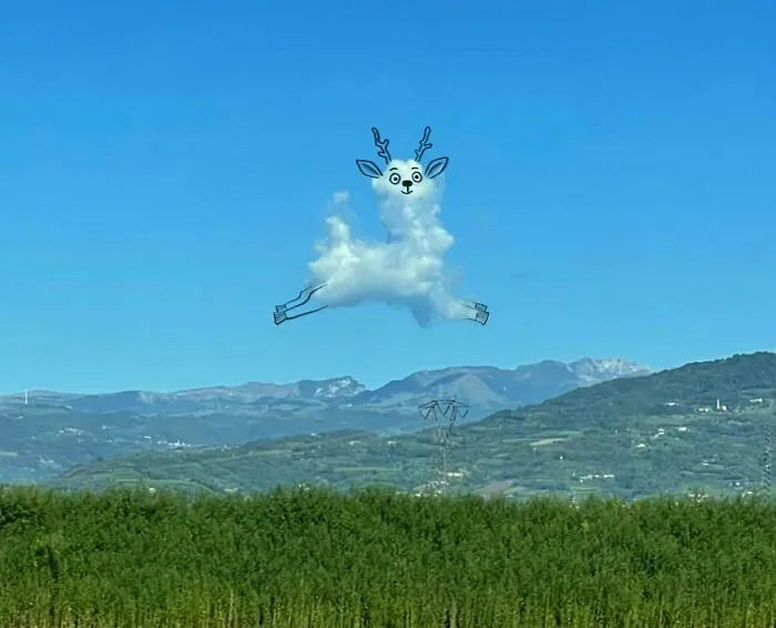 70 Adorable Illustrations Drawn On Clouds By This Artist