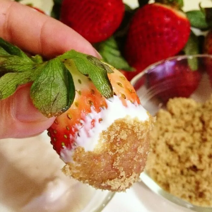 Strawberries, Sour Cream, And Brown Sugar