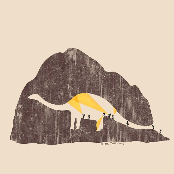 30 Ingeniosas ilustraciones que aprovechan el espacio negativo, por Tang Yau Hoong