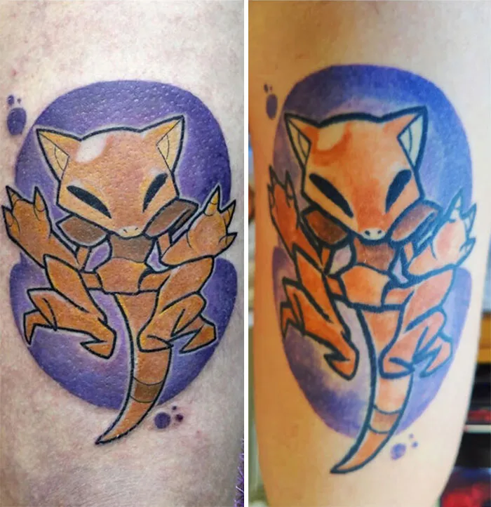 Fresh Vs. 5.5 Years Later. Lost Some Weight Since Then And Am Really Happy With How It Aged Considering I Have Eczema