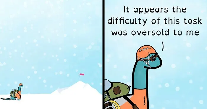 I Create Comics About What It’s Like Living With ADHD In Adulthood Through This Cute Dinosaur Character (30 New Pics)