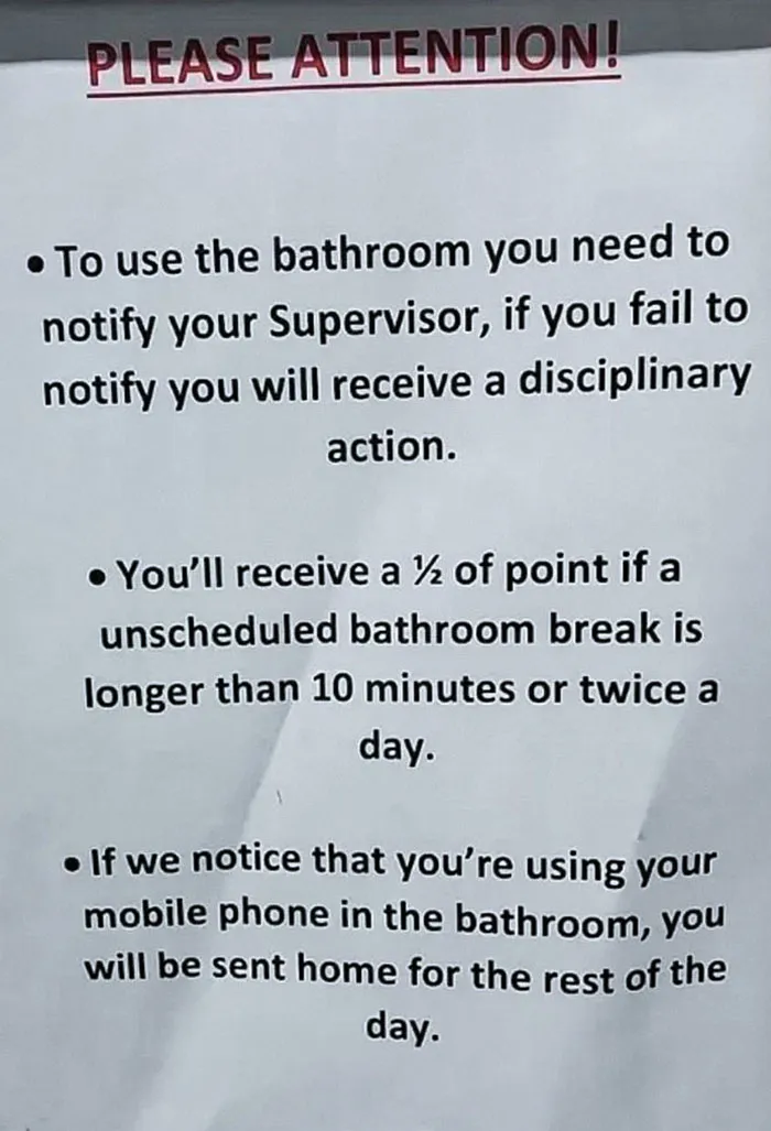 Employees Were Treated Like Middle Schoolers