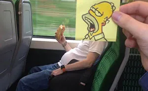 This Illustrator Turned Fellow Commuters Into Cartoonish Characters (21 Pics)