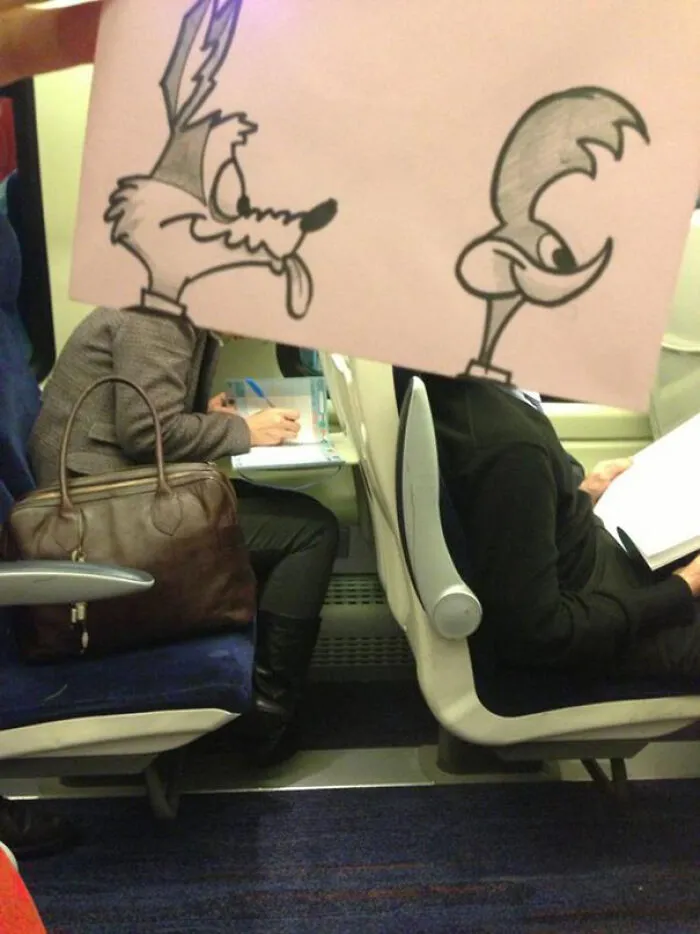 This Illustrator Turned Fellow Commuters Into Cartoonish Characters (21 Pics)