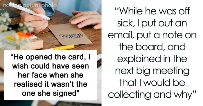 Karen Refuses To Contribute To A Gift For Sick Manager, Throws A Fit When She Doesn't Get Credit For It