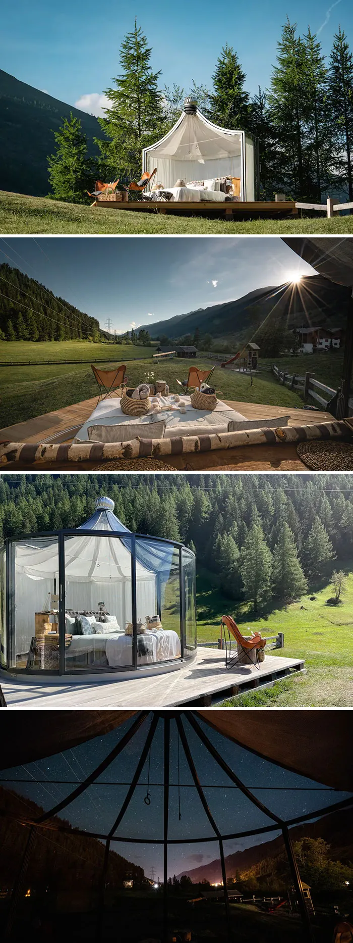 Glass Pavilion At The Edge Of The Forest With View. Obergoms VS, Wallis, Switzerland