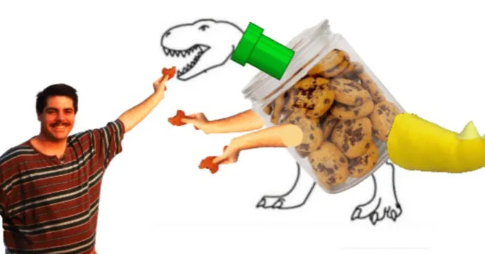 Hey Pandas, Recreate This Dino Pic In A Way Ai Wouldn't