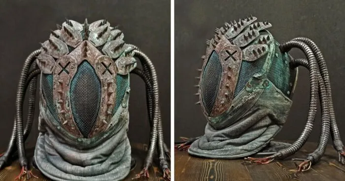 I Upcycled My Old Fencing Mask Into A Cyberpunk Mask