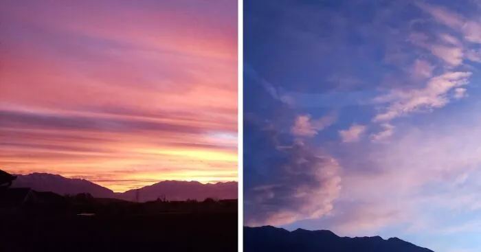 I Captured The Winter Sunrises On My Phone (10 Pics)