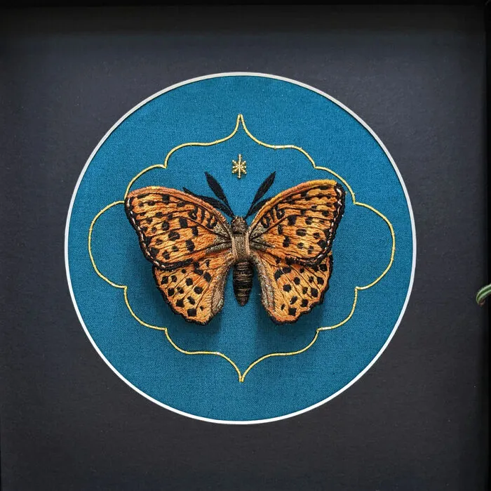 Realistic 3D Butterflies Made From Thread And Wire