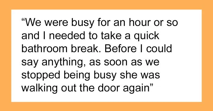 Guy Is Sick And Tired Of His Coworker Running Off And Leaving Him To Work Alone, Doesn't Cover For Her