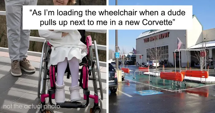 Man Arrogantly Parks His Brand-New Corvette In A Disabled Spot, So A Father Comes Up With A Brilliant Act Of Petty Revenge