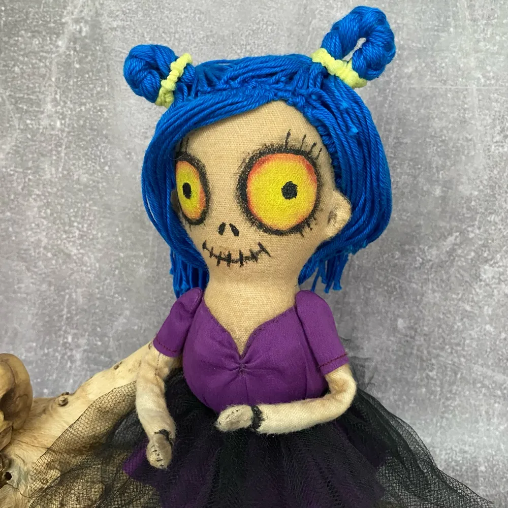 Creepy Cute Doll . Halloween Shelf Decor