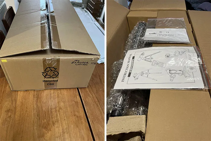 Encontré una caja cerrada en el basurero; dentro había un telescopio de seguimiento automático nuevo sin abrir