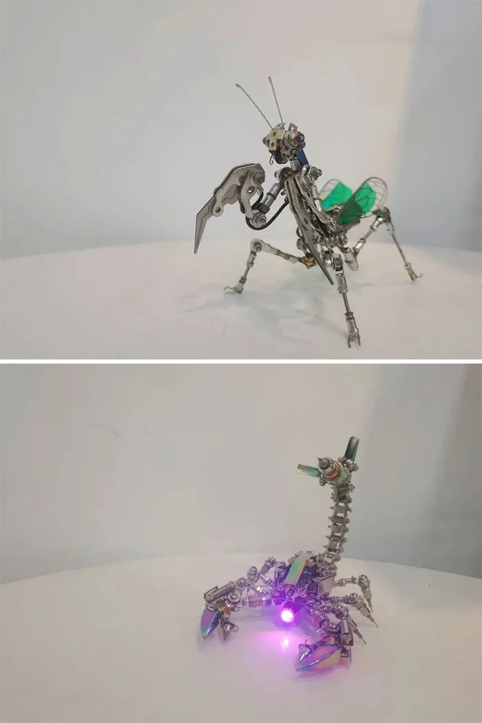 Hice estos insectos de metal