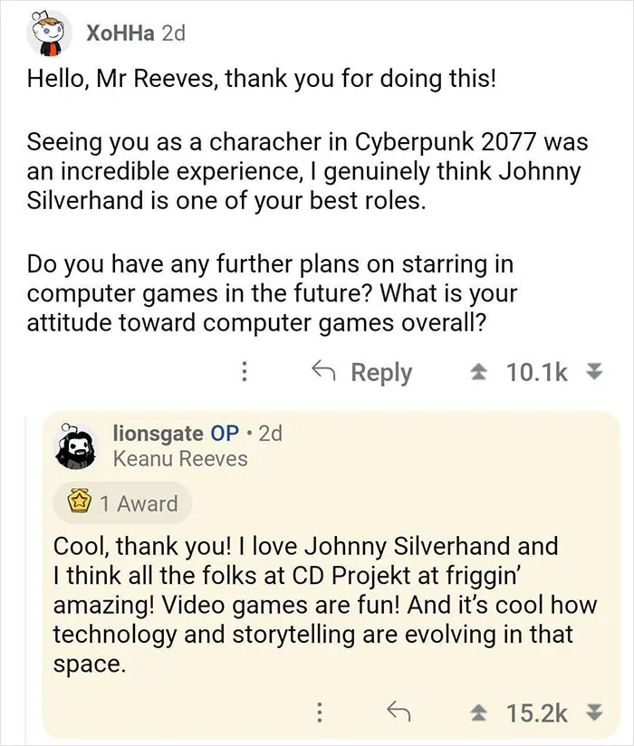 People Loved This "Ask Me Anything" Session With Keanu Reeves, And Here Are The 31 Best Questions And Answers
